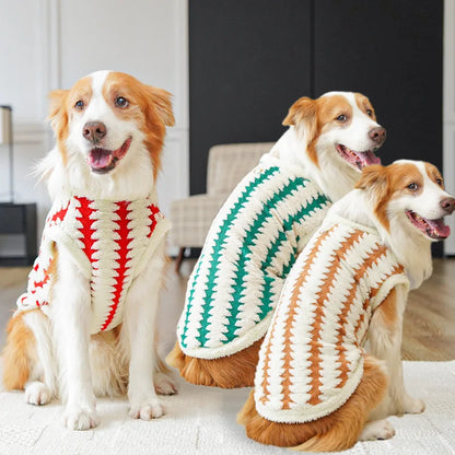 XS-8XL Large Dog Clothes for Small Medium Big Dogs Winter Fleece Sweatshirt Warm Two-Legged Pets Christmas Puppy Clothing