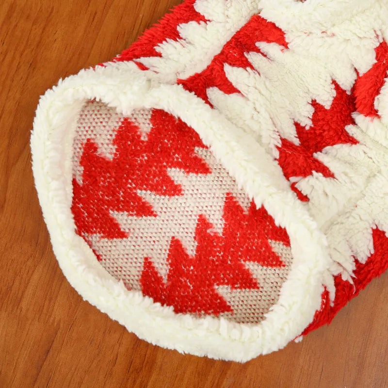XS-8XL Large Dog Clothes for Small Medium Big Dogs Winter Fleece Sweatshirt Warm Two-Legged Pets Christmas Puppy Clothing