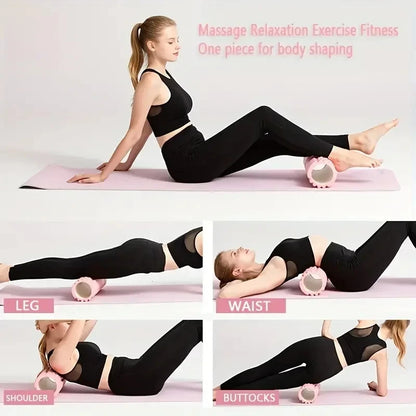 Hollow Foam Massage Roller - Yoga Fitness Column for Muscle Relaxation & Exercise Support, Training Companion
