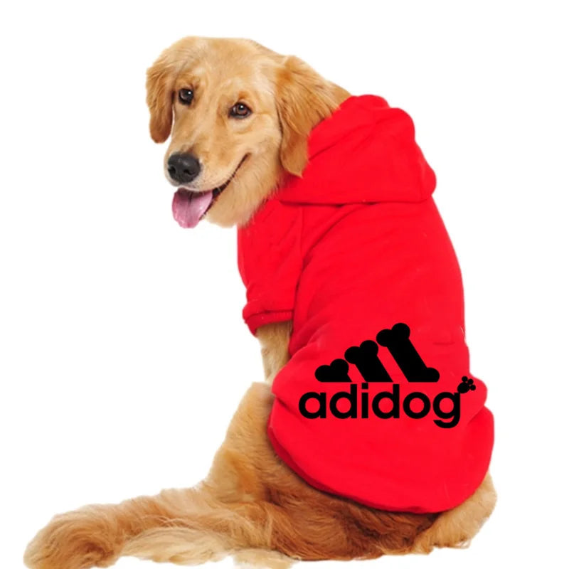 Pet Hoodies Adidog Clothes For Small Dogs Puppy Jacket Sweatshirt Coat Labrador Costume Autumn Winter Keep Warm Pets Clothing