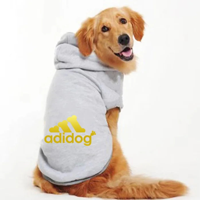 Pet Hoodies Adidog Clothes For Small Dogs Puppy Jacket Sweatshirt Coat Labrador Costume Autumn Winter Keep Warm Pets Clothing