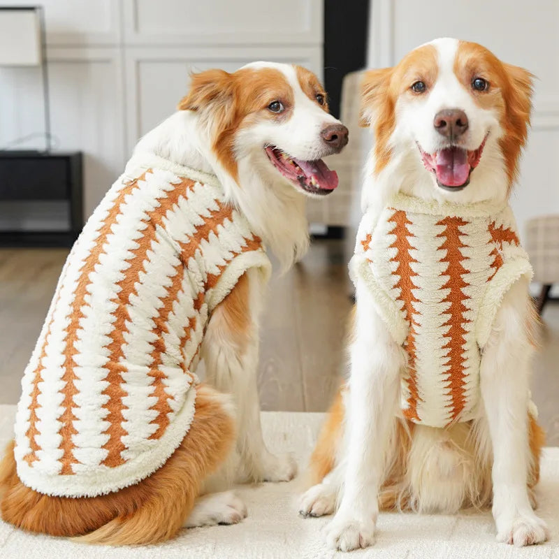 XS-8XL Large Dog Clothes for Small Medium Big Dogs Winter Fleece Sweatshirt Warm Two-Legged Pets Christmas Puppy Clothing