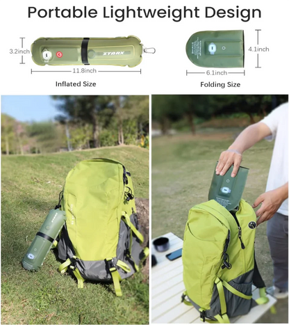 Luz de emergencia para exteriores recargable de 2000 mAh Lámpara LED 2 en 1 IP66 Impermeable Inflable Luz de llenado magnética plegable Carga USB