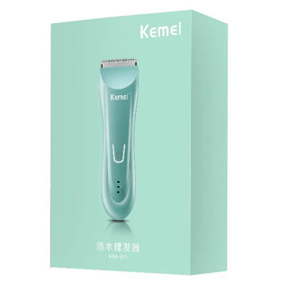 Kemei Wet Dry Groin Body Trimmer For Men Face Beard Hair Trimmer Clipper Rechargeable Pubic Ball Electric Shaver Body Groomer
