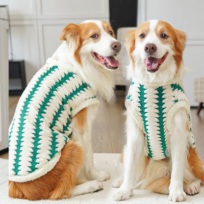 XS-8XL Large Dog Clothes for Small Medium Big Dogs Winter Fleece Sweatshirt Warm Two-Legged Pets Christmas Puppy Clothing
